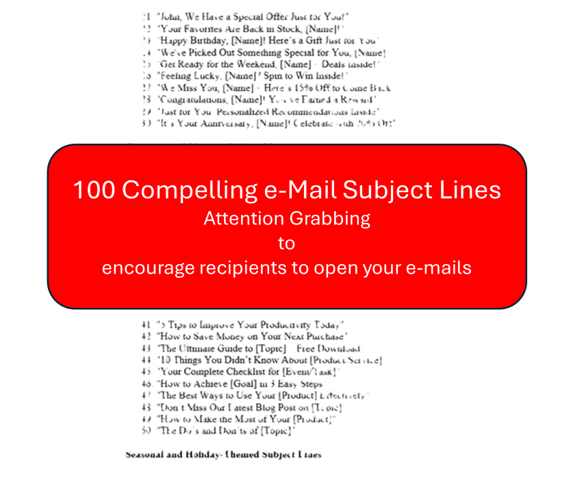 e-mail subject lines